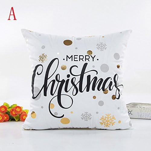 Dyg Smart Christmas Decor Top brand pillow cover Black With Gold Foil Printing Pillow Case