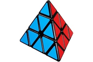 3x3x3 Pyramid Magic Speed Cube Triangle 3D Puzzle Cube Black for Kids and Adults by SHUYUE