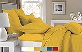Eastend Home Fashions Dylan Quilt Set, Full/Queen, Spicy Mustard