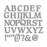 Spellbinders S6-009 Shapeabilities Font One-Uppercase Die Templates
