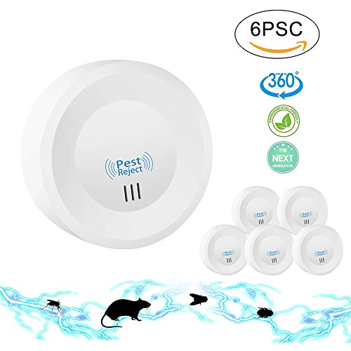 Boofab Mosquito Killer 6 PC Ultrasonic Pest Reject Electronic Magnetic Repeller Anti Mosquito Insect Killer