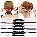 HugeStore 3 Pcs Cloth Magic Clip French Twist Bun Makder Holder Hair Bun Donut Maker Doughnut Shaper