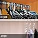 Meetu Space Saving Metal Clothes Hangers 6X2 Slots Magic Cascading Hanger Updated Hook Design Closet Organizer (Pack of 4)