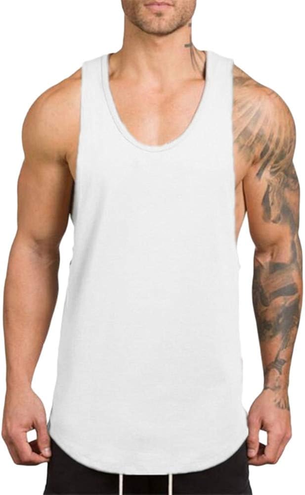 Mens Muscle Gym Workout Tank Tops 