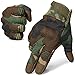 AXBXCX Breathable Flexible Rubber Hard Knuckle Full Finger Tactical Gloves Protection for Riding Driving Motorcycle Cycling ATV Dirtbike Motorbike Hunting Shooting Airsoft Paintball Camo Woodland L