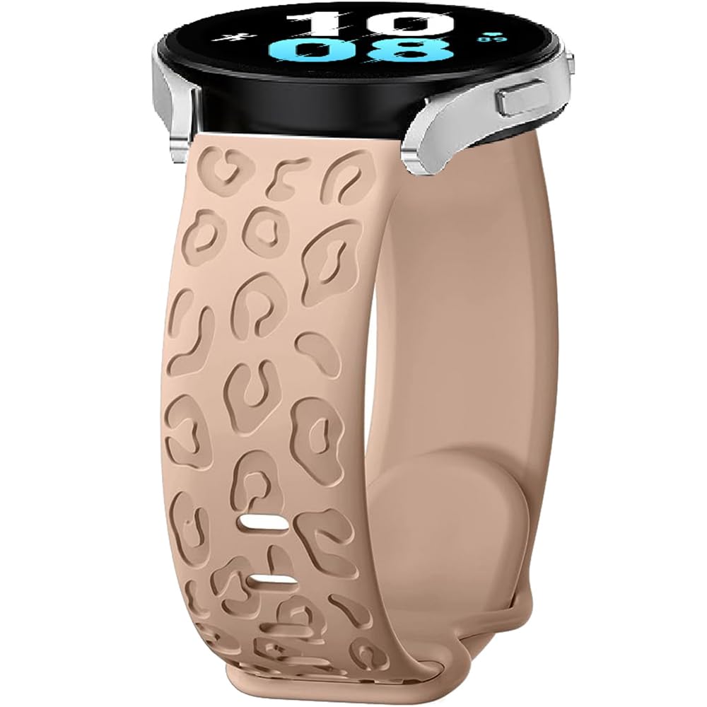FYISWHO Watch Strap Silicone for Ticwatch Pro 3/GTX/E2/S2, 22mm Leopard Bracelet Sport Replacement Band for Coros Pace 4/Pace3/Pace Pro, Apex 4 42mm/Apex 46mm/Apex2 Pro