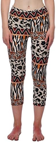 Shensee Colorful High Waist Fitness Yoga Sport Pants Printed Stretch Cropped Leggings