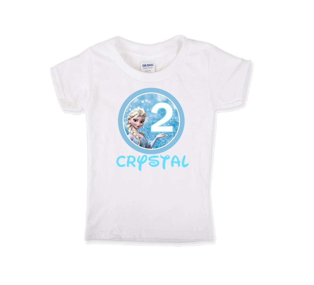 Amazon.com: Elsa Birthday Shirt Girls: Handmade