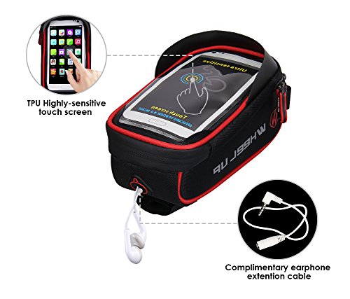 image for WATERFLY Bike Bag, Frame Bike Bag with Waterproof Touch Screen Bicycle