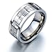 COOLSTEELANDBEYOND Refined Style Stainless Steel Spinner Unisex Ring Man Ring Comfort Fit 9mm (12a)