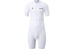 UGLY FROG Men's Triathlon Suit Short Sleeve Top+Short Legs Skinsuit Padded Quick-Dry Swim Bike Run with Pockets