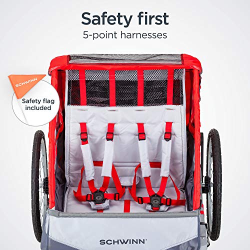 Schwinn Echo, and Trailblazer Child Bike Trailer, Single and Double