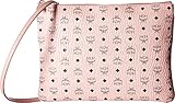 MCM Women's Visetos Medium Pouch, Soft Pink, One Size