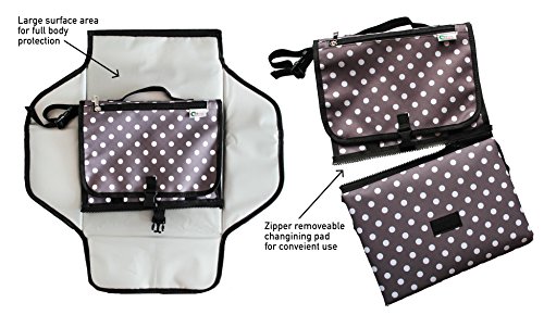 Shayaan Baby Diaper Changing Pad-Portable Diaper Changing Station for Home & Travel- Waterproof & Washable Diaper Changing Mat- Infant and Toddler Reusable Diaper Changing Kit-Bonus Baby Toy - Thumbnail 2