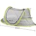 Baby Travel Bed, Portable Baby Beach Tent UPF 50+ Sun Shelter, Baby Travel Tent Pop Up Mosquito Net and 2 Pegs, Ultralight Weight （Style 1)