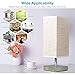 ZEEFO Touch Control Sensor Table Lamp, Simple Design Bedside Table Lamp with Touch Function, Sliver Base and Fabric Shade Desk Lamp is Perfect for Bedroom, Living Room, Guest Room, Office (Square)