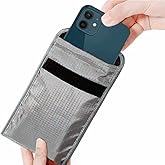 Faraday Bag Anti Radiation Cell Phone Sleeve Pregnant Cell Phone GPS EMF RFID Signal Blocking Bag Compatible with iPhone 12 p