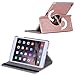 BENTOBEN iPad Mini Case, iPad Mini 2 Case, iPad Mini 3 Case, PU Leather 360 Degree Rotating Stand Smart Cover Auto Sleep/Wake Protective Case for iPad Mini 1 / iPad Mini 2 / iPad Mini 3, Rose Gold