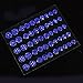 CraftbuddyUS CB70RB- 50 Self Adhesive Royal Blue Crystal Diamante Rhinestone Stick on Moon Rock Gems