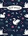 Bullet journal:quarterly planner with blank yearly & monthly calendar, and habit tracker, 120 dot grid & 15 lined pages, 8.5x11in,cute swan pattern: ... large diary journal to write in everyday life by 