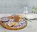 Cheese Board Stoneware Plate Server Set, with 2 Sauce Dipping Bowls, Large Bamboo Platter Serving Tray, Mothers Day Gift