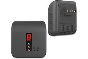 LEAKBEE Natural Gas Detector,Y401 Plug in Gas Leak Detector, Propane Gas Detector for Home, Kitchen,Leak Gas Alarm for LNG,LPG,Methane,Camper (1Pack, Black)