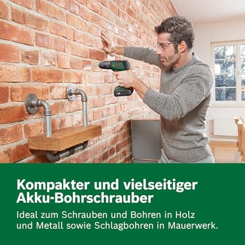 Home and Garden Bosch Akku Schlagbohrschrauber UniversalImpact 18 V (1 Akku, 18 Volt System, im Koffer)