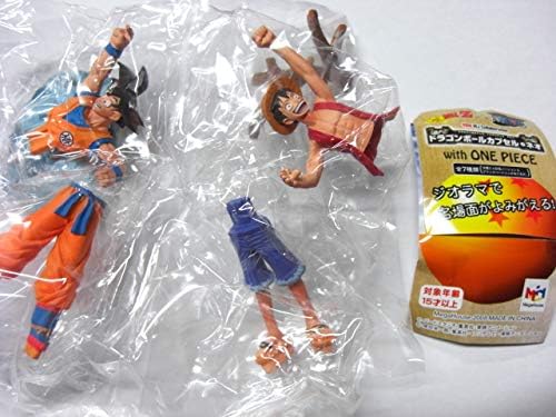 Amazon ドラゴンボールカプセル With One Piece ワンピース 悟空 ルフィ フィギュア 少年ジャンプ40周年限定 悟空 ルフィ ドラカプ 品 フィギュア ドール 通販