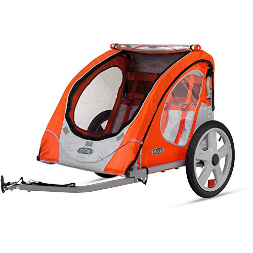 Instep Robin Two Seat Portable Bike Trailer for Children or Pets (Blue) - Thumbnail 3