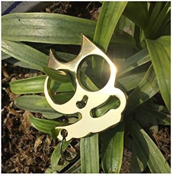 Shawordsport Self Defense Emergency Survival Tool fits perfectly in the palm of your hand. (Gold)