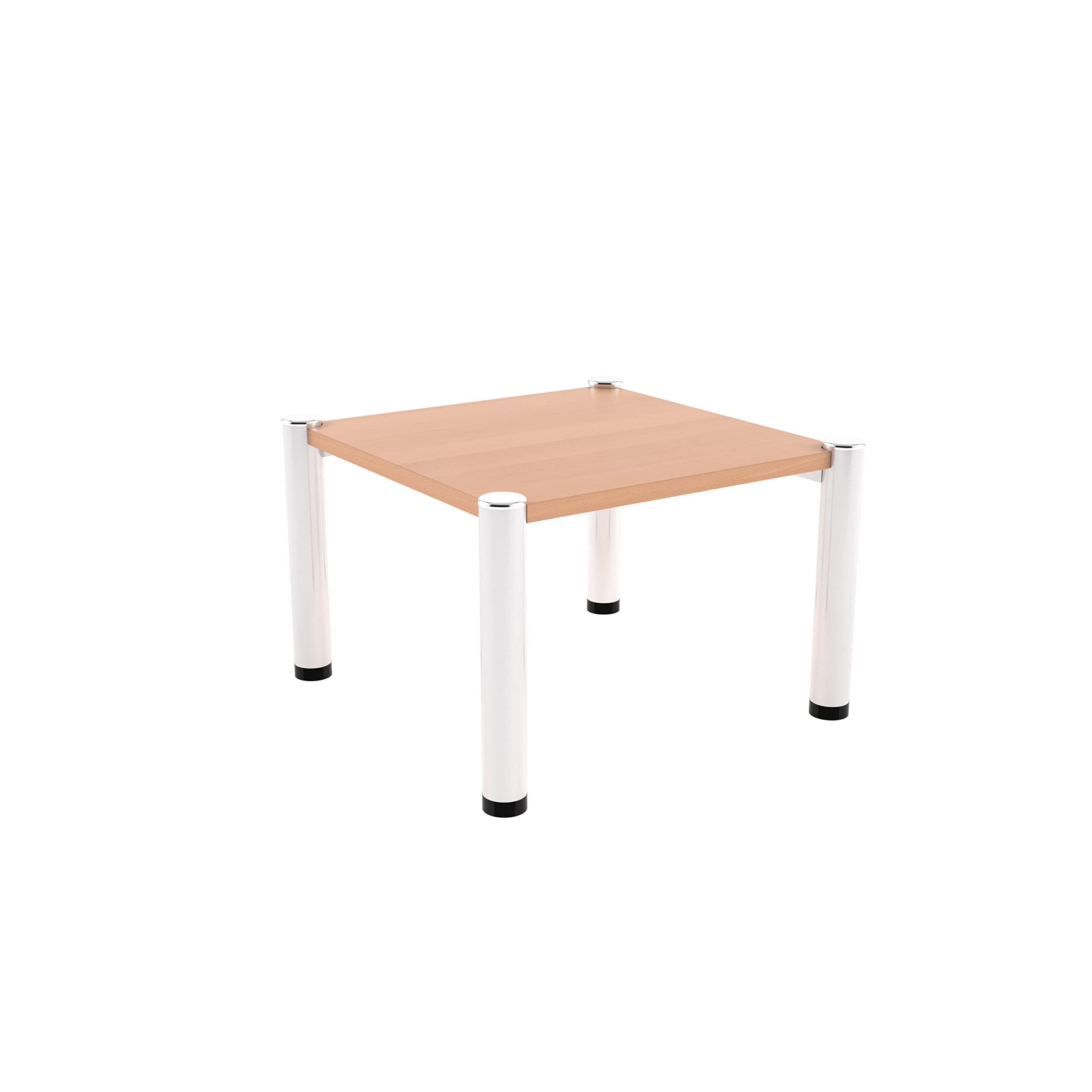 Office Hippo Square Wood Reception Coffee Table - Beech
