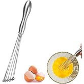 Egg Whisks 12 INCH Stainless Steel Ball Whisk Egg Beater Manual Mixer for Sauces Cream egg