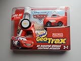 Disney Pixar Cars Geo Trax Turbo R/C Car Sponsorless Lightning McQueen