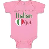 Cute Rascals Baby Bodysuit Everyone Loves An Italian Girl Funny Boy & Girl Baby Clothes Cotton