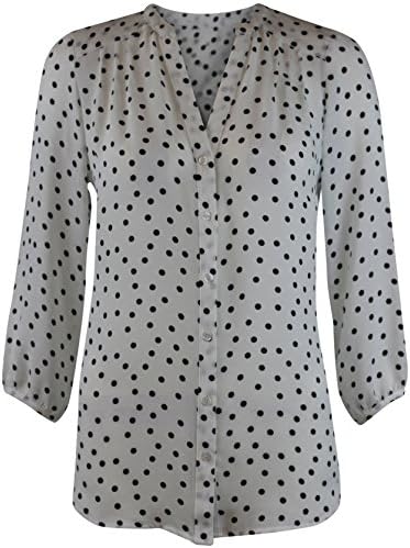 m&s polka dot blouse