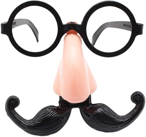 Hihey Brille Mit Nase Brille Mit Schnurrbart Und Nase Kostum Fur Halloween Party Zubehor Amazon De Kuche Haushalt