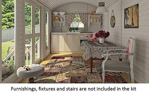 Allwood Mayflower Base | 117 SQF Casa de jardín, Kit de cabina ...