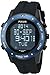 Pulsar Men's PQ2021 On The Go Digital Display Japanese Quartz Black Watch