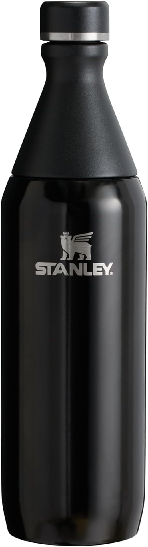 Stanley All Day Slim 0.6L Water Bottle Stainless Steel Black
