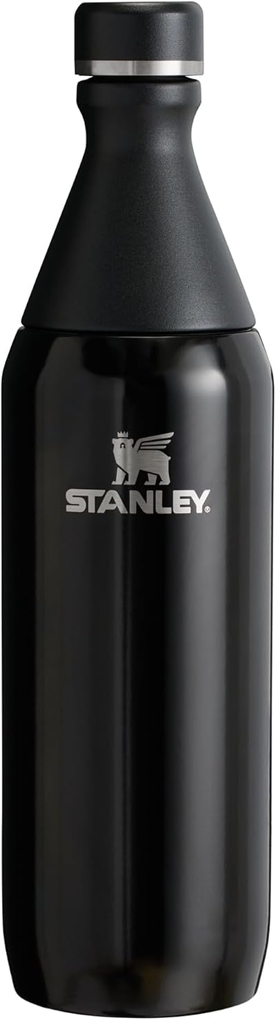 Stanley All Day Slim 0.6L Water Bottle Stainless Steel Black