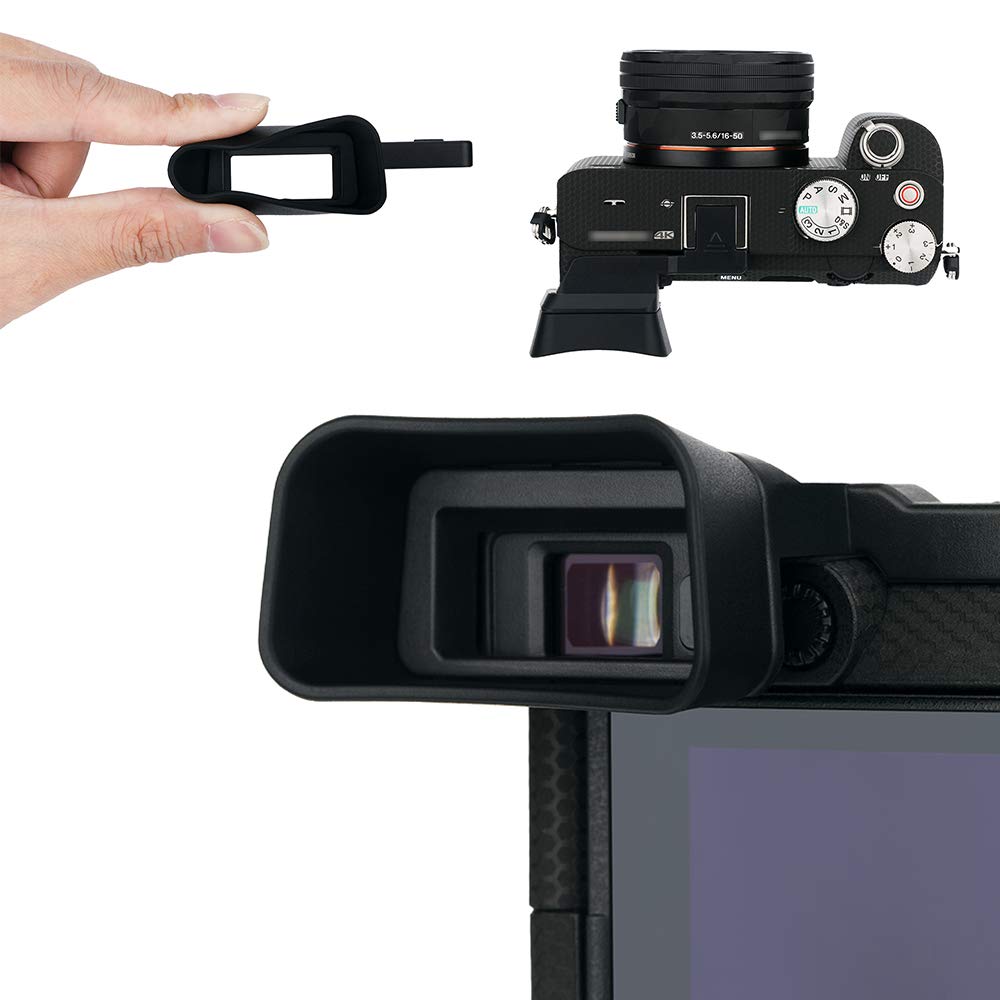 Kiwifotos Soft Eyecup Eyepiece Compatible with Sony Alpha a7C Viewfinder