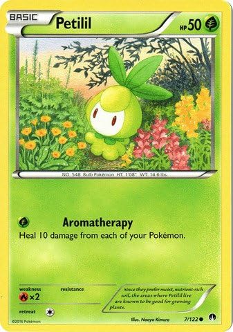 Amazon Com Pokemon Petilil 7 122 Xy Breakpoint Toys Games