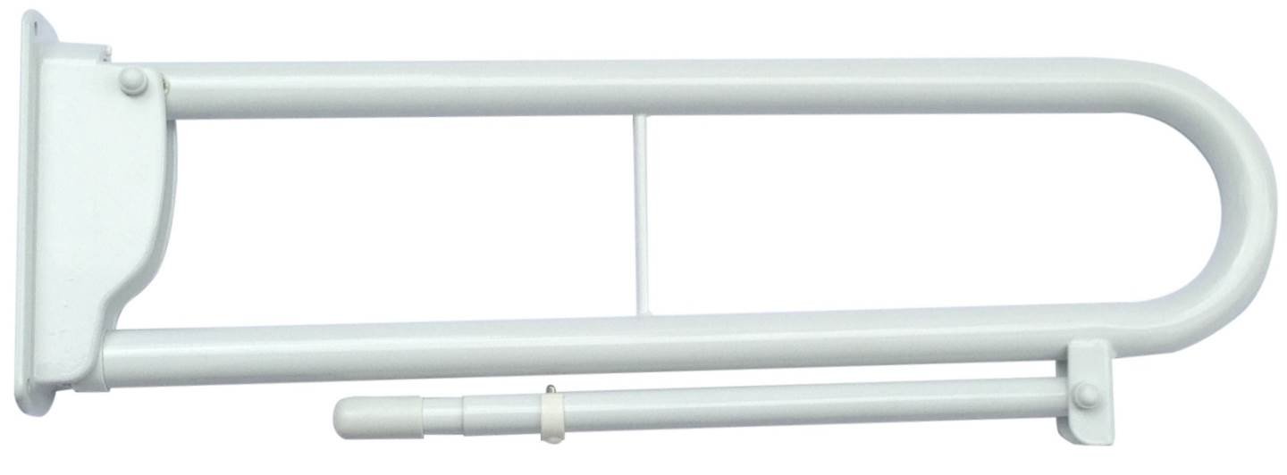 A75HGRLW Heavy Duty Steel Hinged Grab Rail with Support Leg/Drop Down