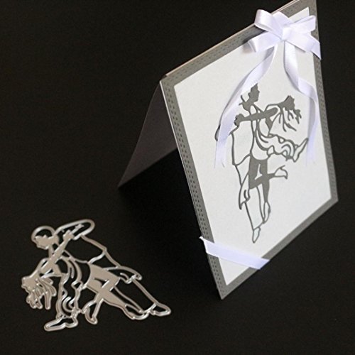 Vanvler Die Cuts for Card Making Scrapbooking Diy Metal Stencils Album Craft (C dance) - Thumbnail 6