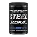 Steel Supplements Amped-AF Pre Workout Powder Energy Drink One3 Enhanced with Vitamins B6 and B12 High Intensity 30 Servings (Blue Raspberry)