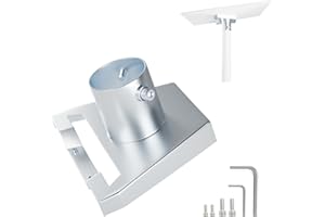 MKZEA Starlink Gen 3 Pipe Adapter, Starlink Gen 3 Mount, Starlink Pole Mount, Upgrade Durable Starlink Roof Mounting Pole Pipe Connectors Compatible Starlink Gen3 V3 Standard Dish Mounting Kit Accessories