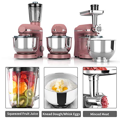 Nurxiovo Pro 3 in 1 Stand mixer Electric 850W Kitchen Food Mixer with 6