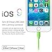 Lightning Cable, Apple Certified MFI EZOPower Lightning 8-Pin 6 Feet USB Sync & Charge Data Cable - Green