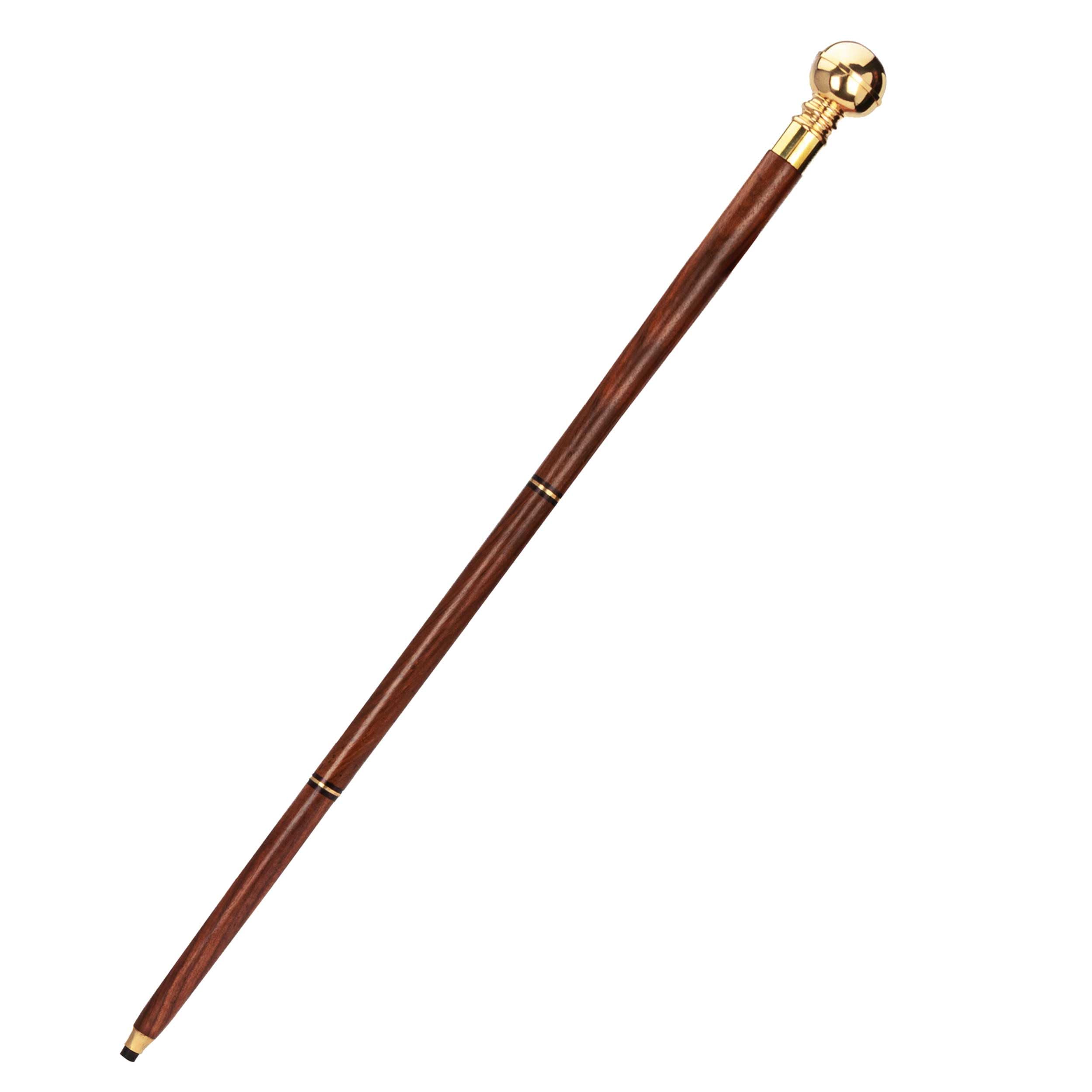 NKlaus Walking Stick with Compass Wood / Brass 93 cm Maritime 14999