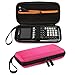 Faylapa Carrying Case Compatible with Graphing Calculator TI-83 Plus TI-84 Plus CE TI-89 Storage Travel Protective Pouch Pink